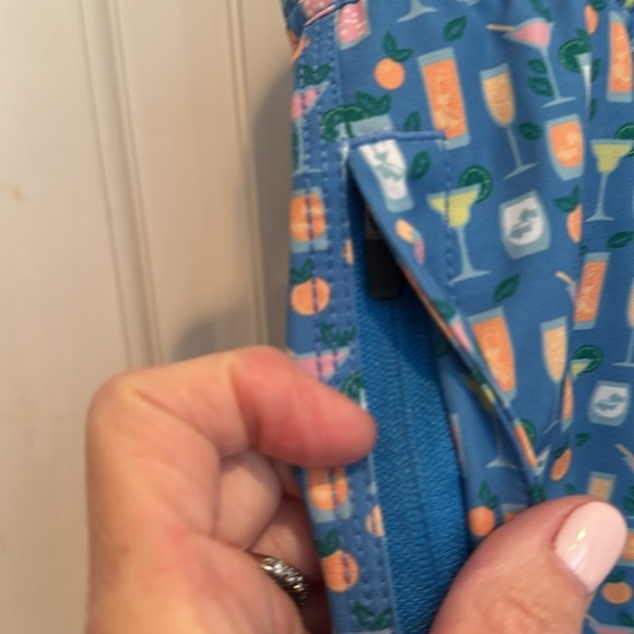 Johnston & Murphy 🔥sale🔥⭐️Blue Patterned Men's Shorts - Picture 2 of 11